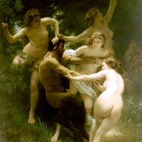 Bouguereau Nymphs And Satyr