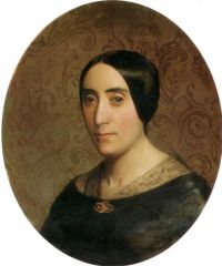 Bouguereau William Adolphe Ein Porträt von Amelina Dufaud Bouguereau 1850