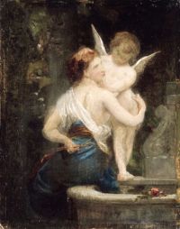 Bouguereau William Adolphe L Amour Redemnant Ses Armes Ca.를 위한 연구. 1881년