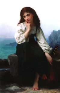 Bouguereau William Adolphe Aka The Lute Player