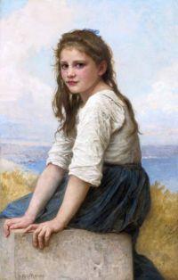 Bouguereau William Adolphe At The Seaside canvas print