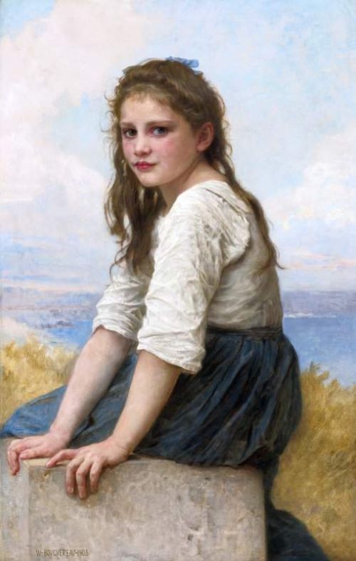 Bouguereau William Adolphe At The Seaside canvas print