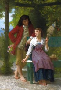 Bouguereau William Adolphe Before The Engagement 1882 canvas print