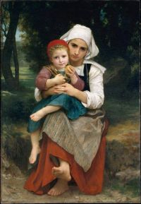 Bouguereau William Adolphe Breton Brother And Sister canvas print