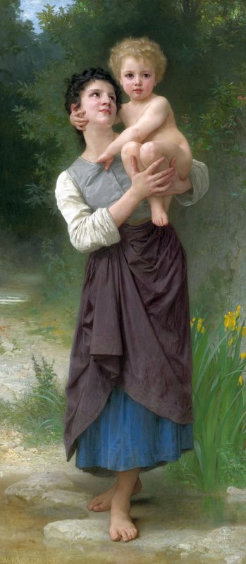 Bouguereau William Adolphe Brother And Sister canvas print