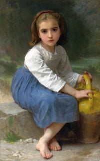 Bouguereau William Adolphe Girl With A Jug 1885 canvas print
