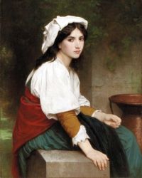Bouguereau William Adolphe 분수의 이탈리아 여성