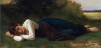 Bouguereau William Adolphe Junges Mädchen im Liegen