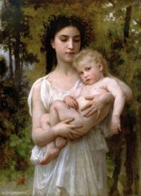 Bouguereau William Adolphe Little Brother canvas print