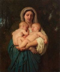 Bouguereau William Adolphe Maternity canvas print