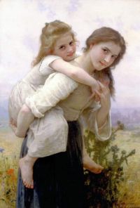 Bouguereau William Adolphe Not Too Much To Carry canvas print
