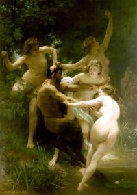 Bouguereau William Adolphe Nymphs and Saytr