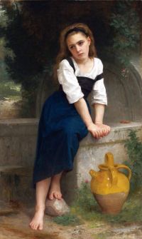Bouguereau William Adolphe Orpheline La Fontaine 1883