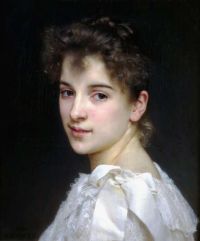 Bouguereau William Adolphe Portrait Of Gabrielle Cot 1890