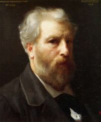 Bouguereau William Adolphe Self Portrait Presented To M. Sage 1886 canvas print