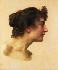 Bouguereau William Adolphe Study Of The Head Of Elize Brugiere