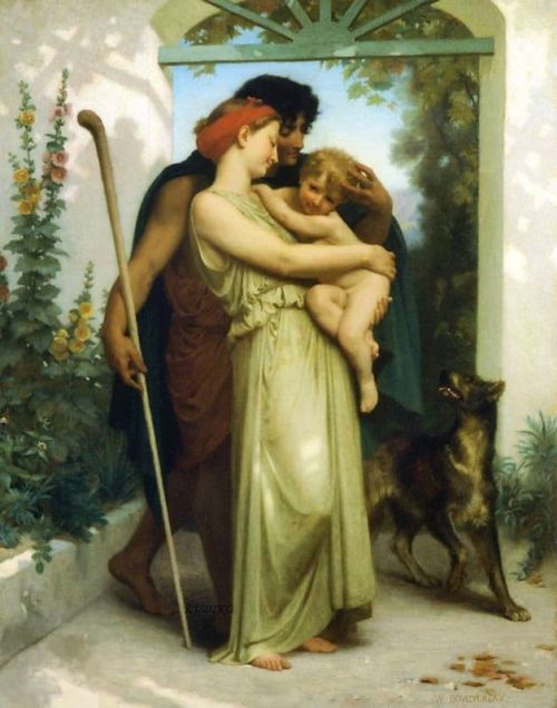 Bouguereau William Adolphe The Departure Of The Shepherd canvas print