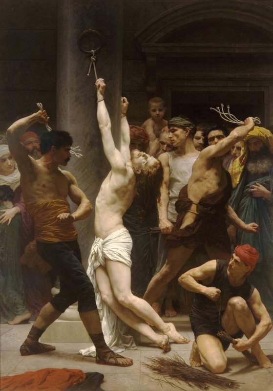 Bouguereau William Adolphe The Flagellation Of Our Lord Jesus Christ canvas print