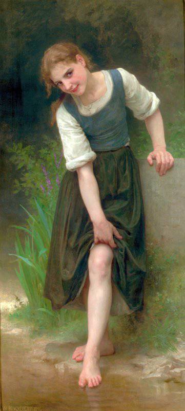 Bouguereau William Adolphe The Ford canvas print