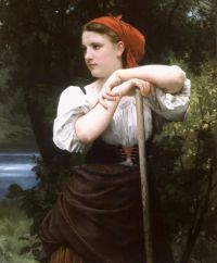 Bouguereau William Adolphe The Haymaker canvas print