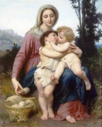 Bouguereau William Adolphe العائلة المقدسة