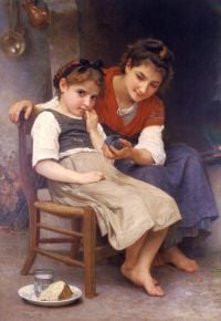 Bouguereau William Adolphe The Little Sulk 1888 canvas print