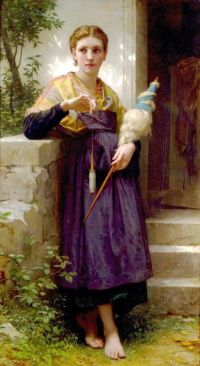 Bouguereau William Adolphe The Spinner