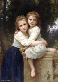Bouguereau William Adolphe Two Sisters canvas print