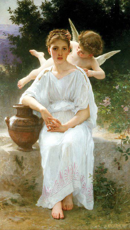 Bouguereau William Adolphe Whispering Of Love 1889 canvas print