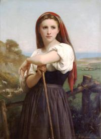 Bouguereau William Adolphe Young Shepherdess