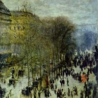 Boulevard van Capucines door Monet