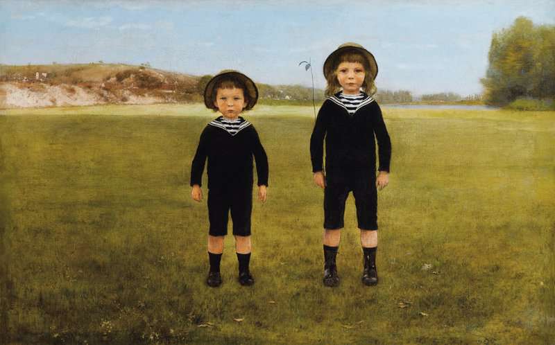 Boutet De Monvel Bernard Bernard And Roger In Bourre canvas print
