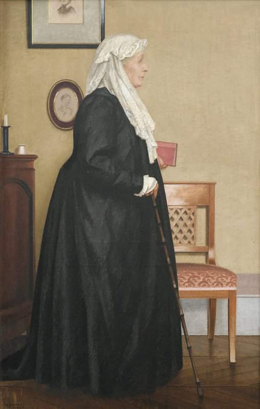 Boutet De Monvel Bernard Portrait Of The Artist S Grandmother canvas print