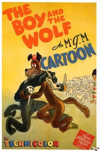 Boy And The Wolf 1943 Movie Poster canvas print