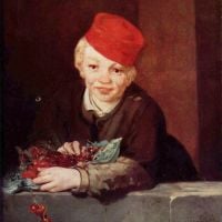 Jongen met de kersen door Manet