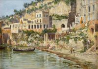 Brandeis Antonietta A View Of Posillipo Naples canvas print