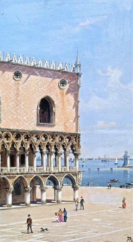 Brandeis Antonietta A View Of San Marco S Square Towards San Giorgio Maggiore canvas print