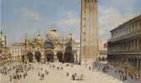 Brandeis Antonietta A View Of The Piazza San Marco Ca. 1879 80 canvas print