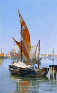 Brandeis Antonietta Fishing Boats In The Lagoon Venice canvas print