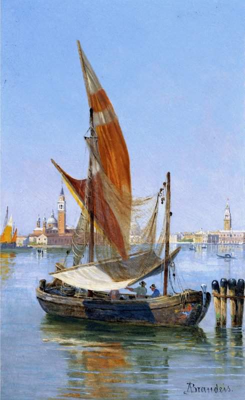 Brandeis Antonietta Fishing Boats In The Lagoon Venice canvas print
