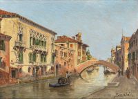 Brandeis Antonietta On A Venetian Backwater canvas print
