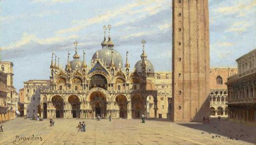 Brandeis Antonietta Piazza San Marco Venice canvas print