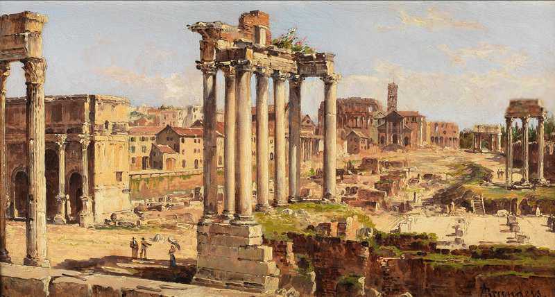 Brandeis Antonietta The Forum Rome canvas print