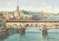 Brandeis Antonietta Die Ponte Vecchio Florenz
