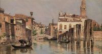 Brandeis Antonietta Venetian Canal Scene