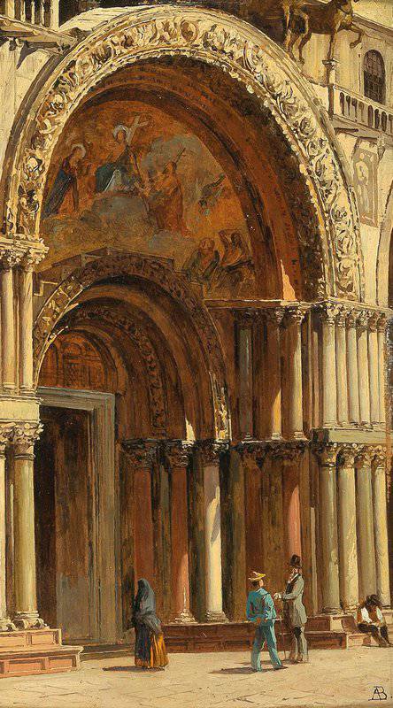 Brandeis Antonietta Venice The Entrance To St Mark S Basilica canvas print