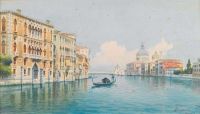 Brandeis Antonietta Venedig Blick auf den Canal Grande in Richtung Santa Maria Della Salute