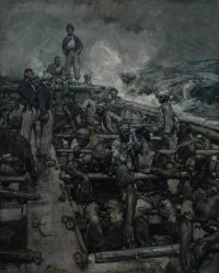 Brangwyn Frank Slave Ship 1897 canvas print