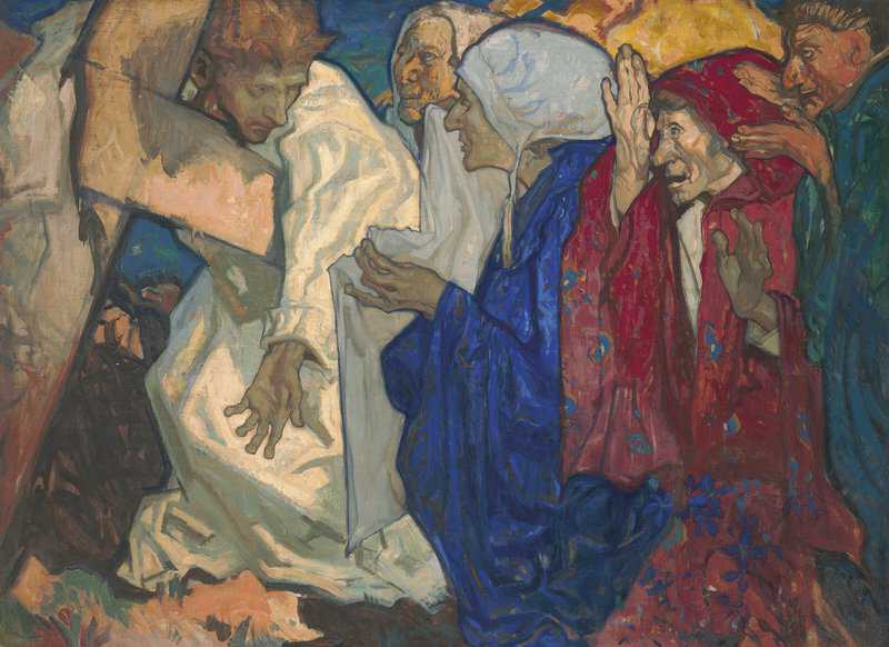 Brangwyn Frank The Sixth Station Of The Cross Veronica Wipes The Face Of Jesus 1891 canvas print
