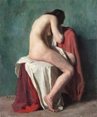 Brate Fanny Nude Model Before 1887 canvas print